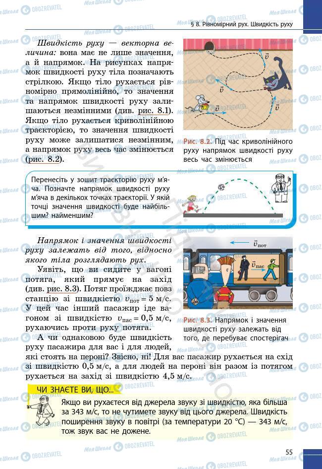 Учебники Физика 7 класс страница 55