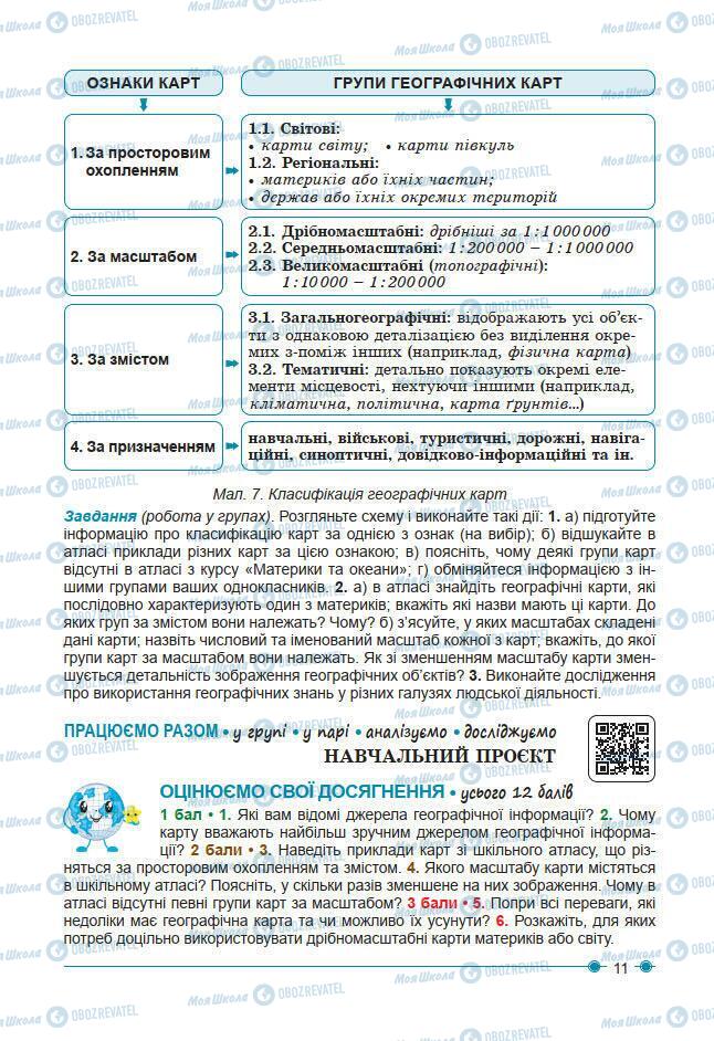 Підручники Географія 7 клас сторінка 11