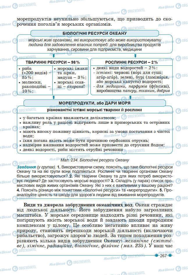 Підручники Географія 7 клас сторінка 267