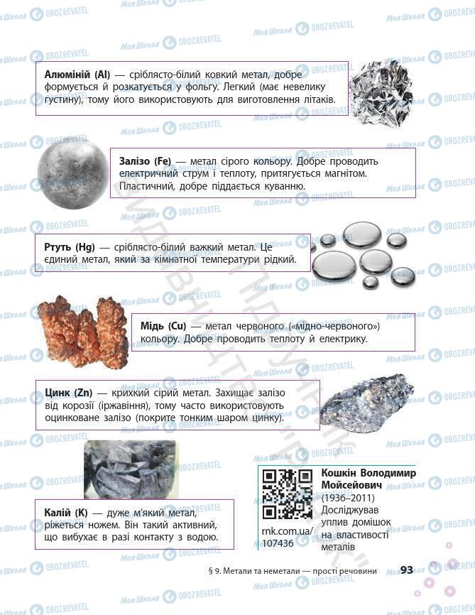 Підручники Хімія 7 клас сторінка 93