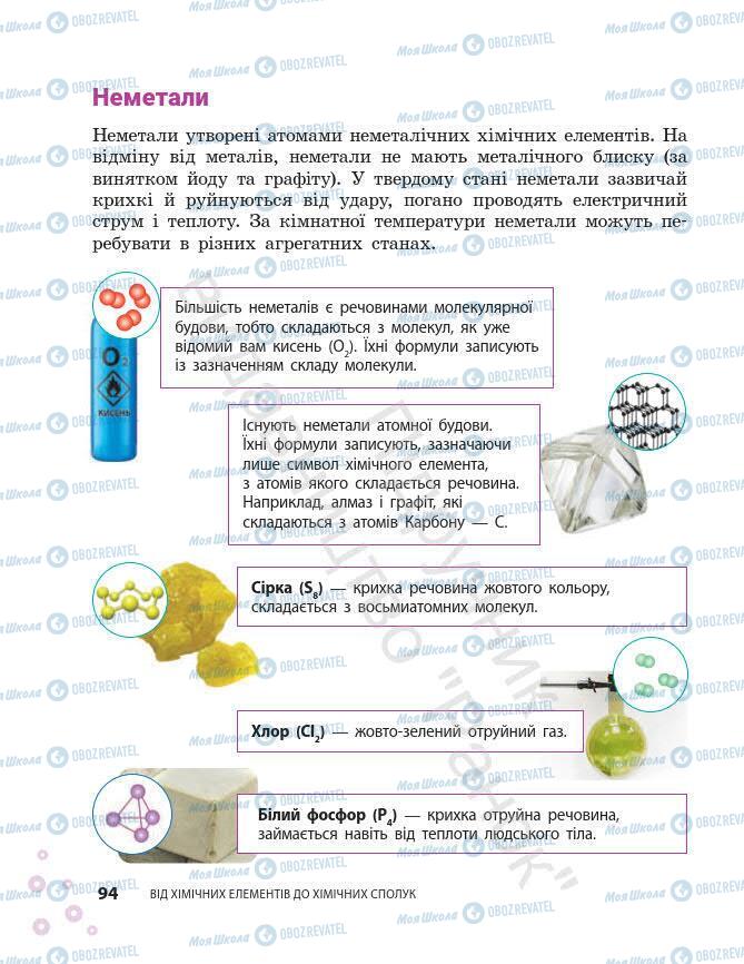 Підручники Хімія 7 клас сторінка 94