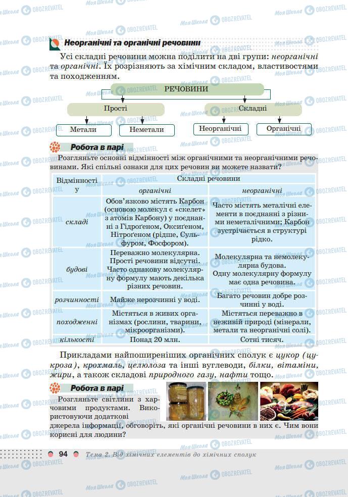 Підручники Хімія 7 клас сторінка 94