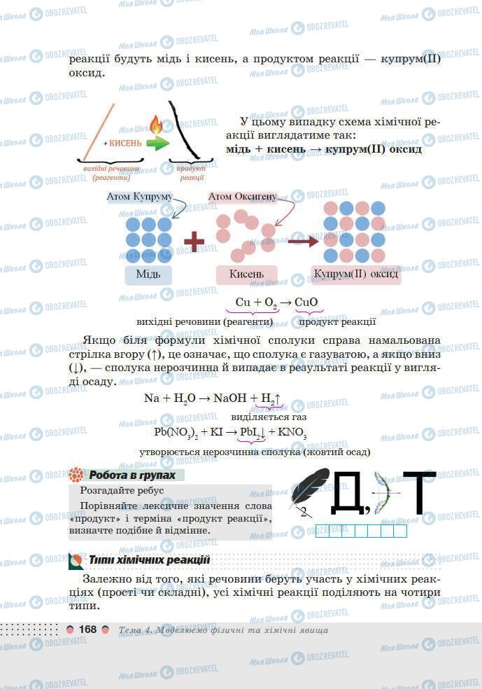 Підручники Хімія 7 клас сторінка 168