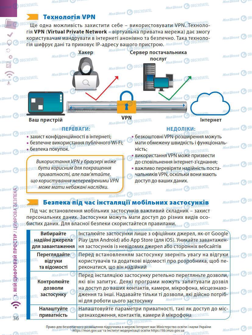 Підручники Інформатика 7 клас сторінка 36