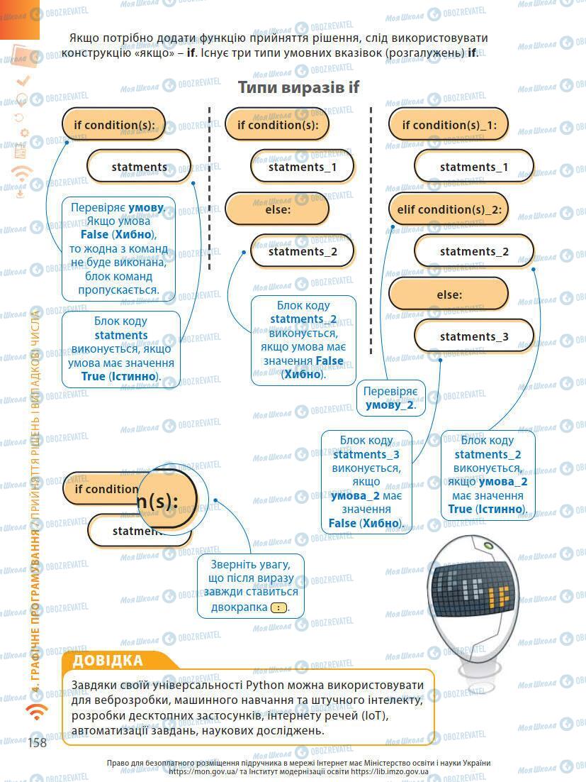 Підручники Інформатика 7 клас сторінка 158