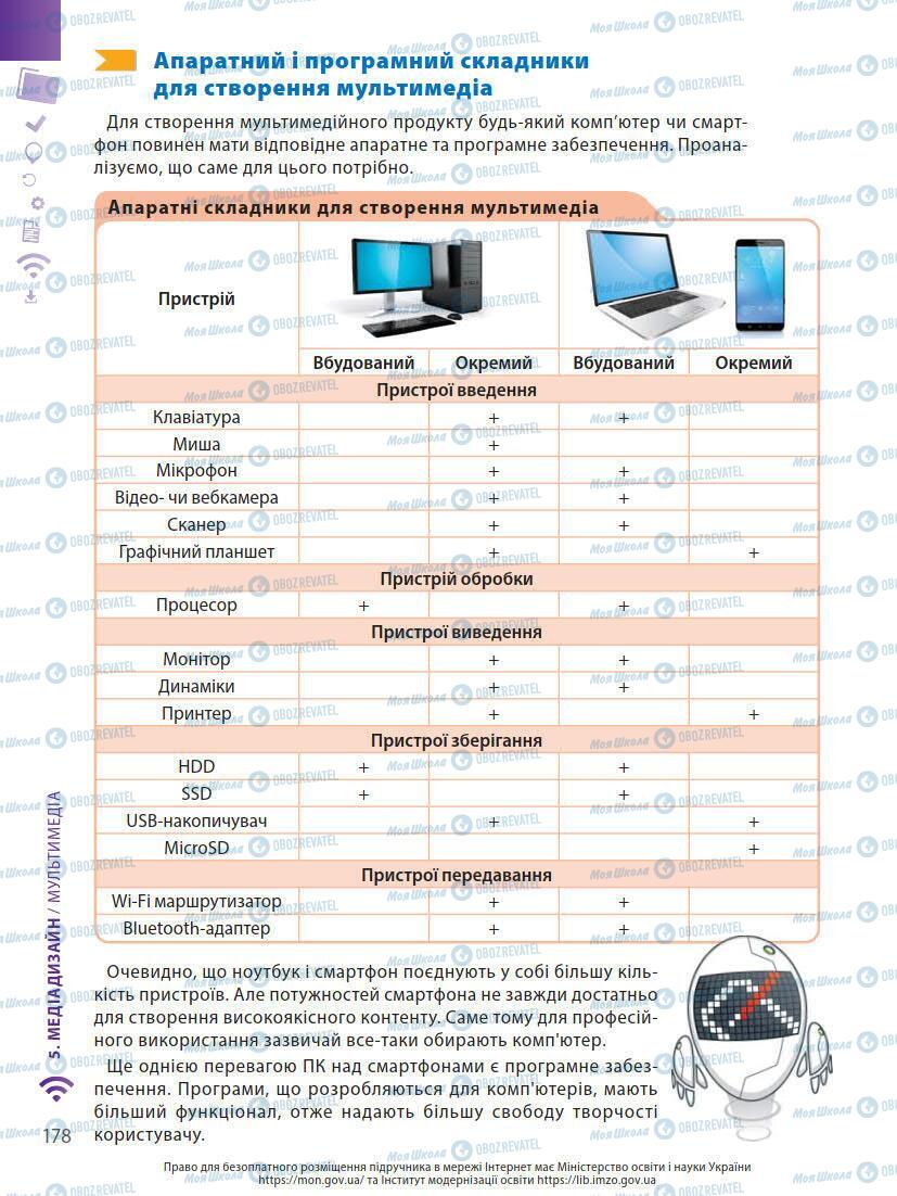 Підручники Інформатика 7 клас сторінка 178