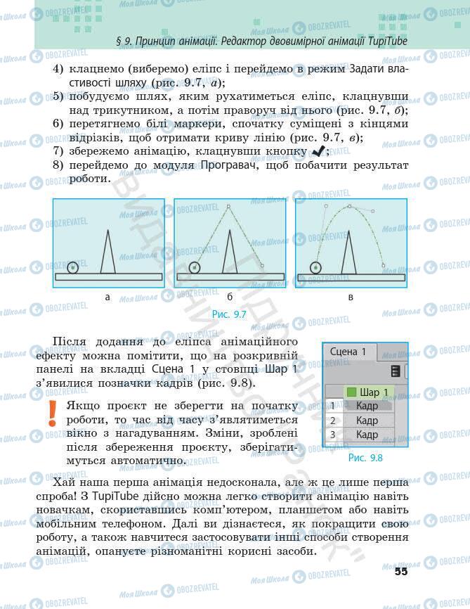 Підручники Інформатика 7 клас сторінка 55