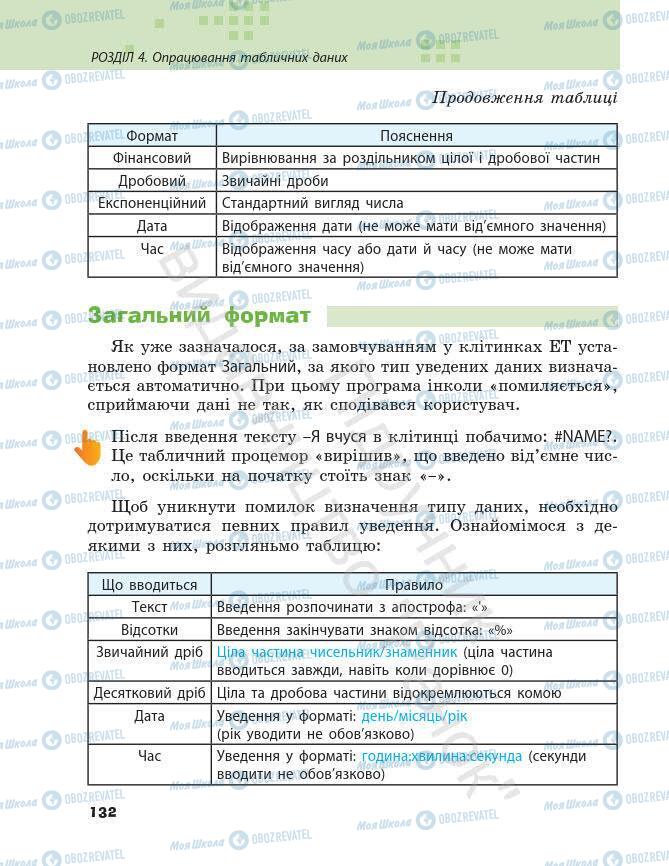 Підручники Інформатика 7 клас сторінка 132