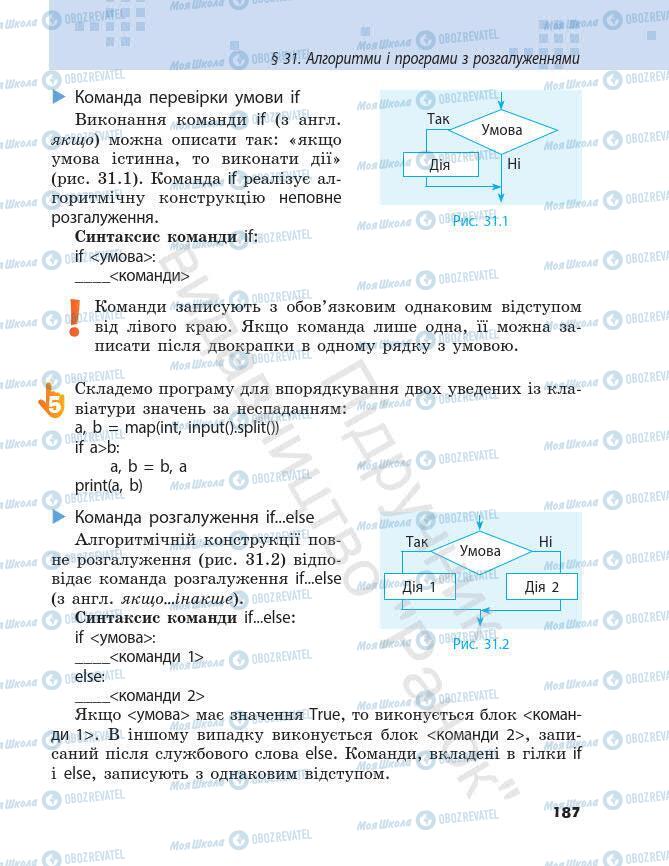 Підручники Інформатика 7 клас сторінка 187