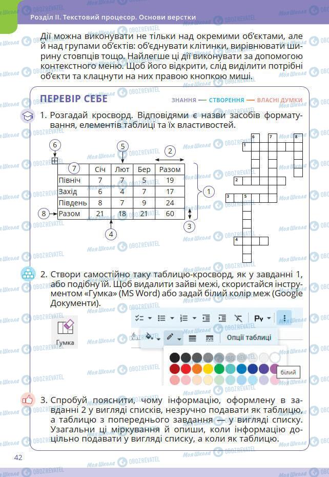 Підручники Інформатика 7 клас сторінка 42