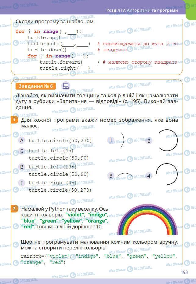 Підручники Інформатика 7 клас сторінка 193