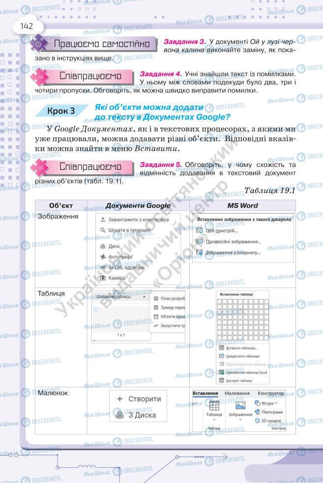 Підручники Інформатика 7 клас сторінка 142