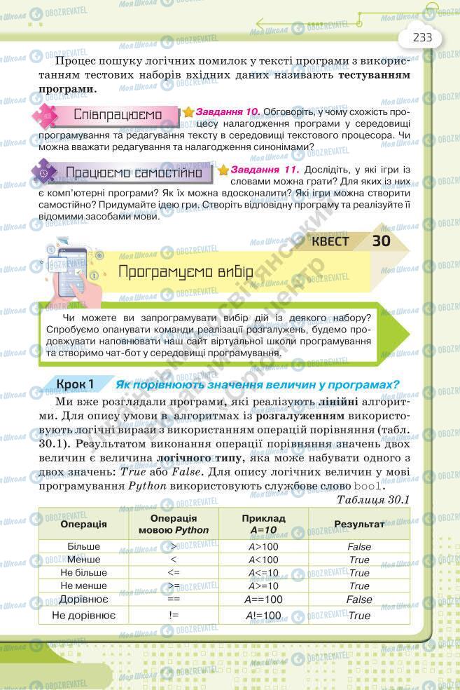 Підручники Інформатика 7 клас сторінка 233