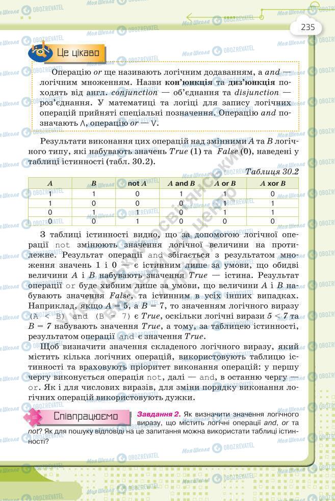 Підручники Інформатика 7 клас сторінка 235