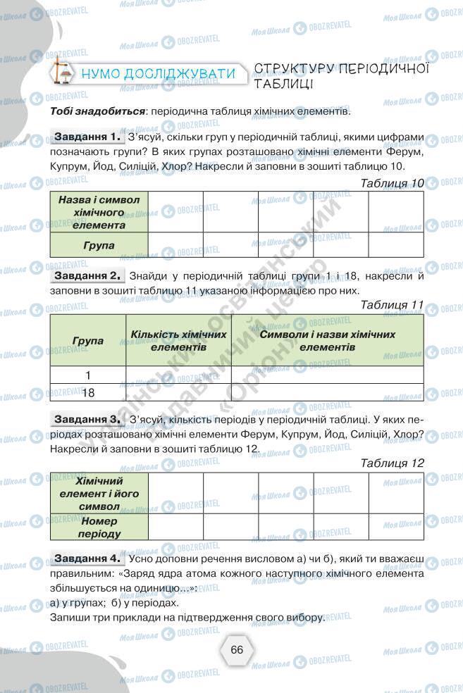 Підручники Хімія 7 клас сторінка 66