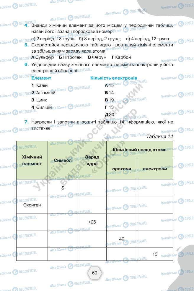 Підручники Хімія 7 клас сторінка 69