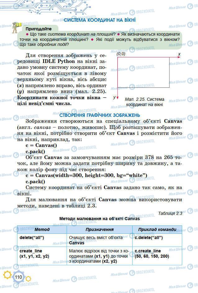 Підручники Інформатика 7 клас сторінка 110