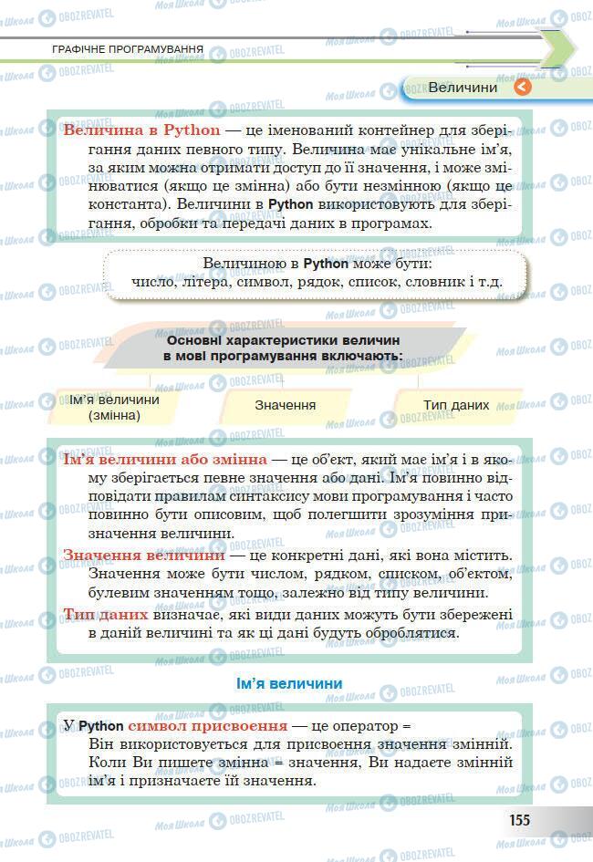 Учебники Информатика 7 класс страница 155