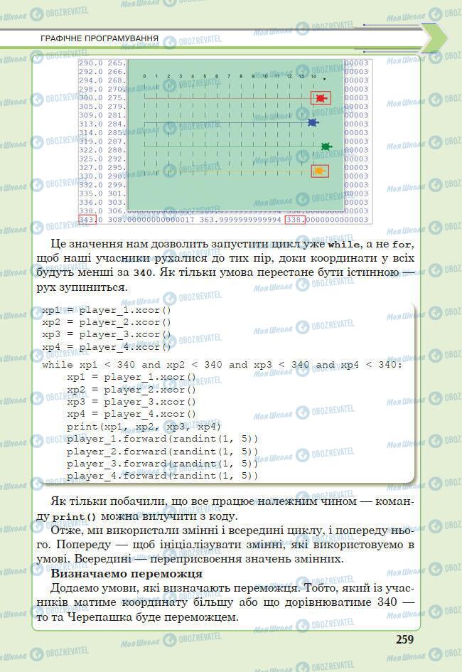 Підручники Інформатика 7 клас сторінка 259
