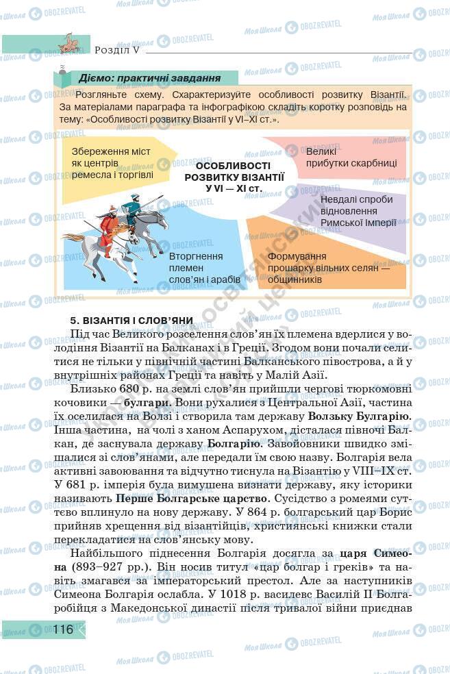 Підручники Історія України 7 клас сторінка 116