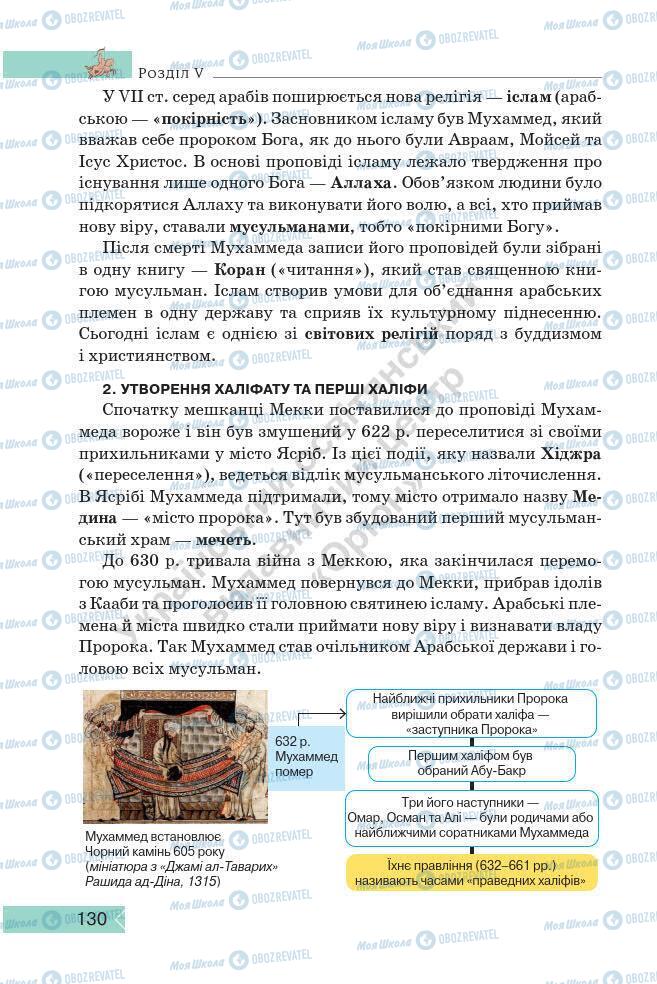 Підручники Історія України 7 клас сторінка 130