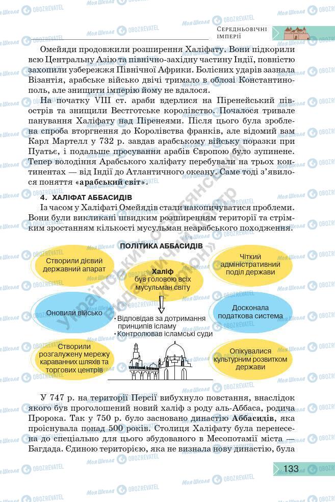 Підручники Історія України 7 клас сторінка 133