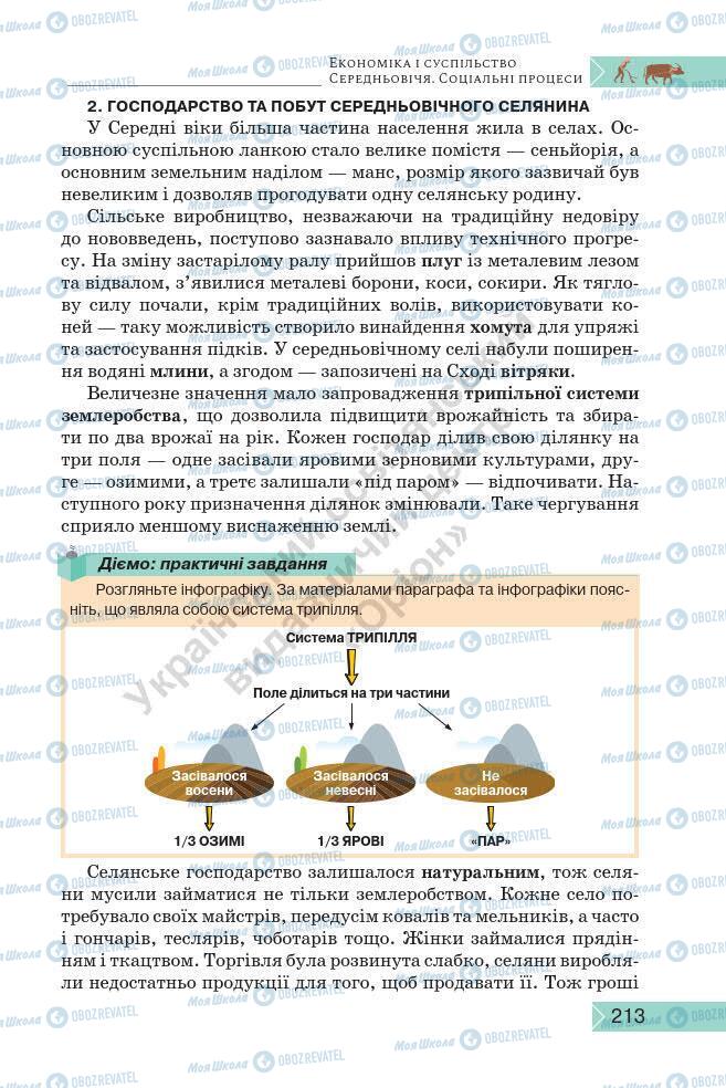 Учебники История Украины 7 класс страница 213