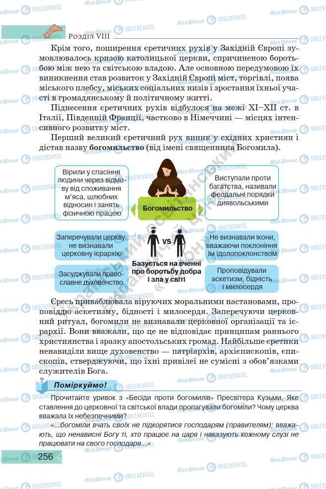 Підручники Історія України 7 клас сторінка 256