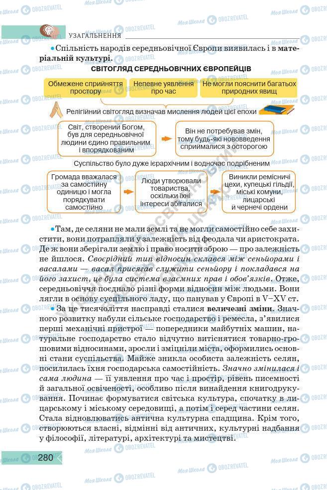 Підручники Історія України 7 клас сторінка 280