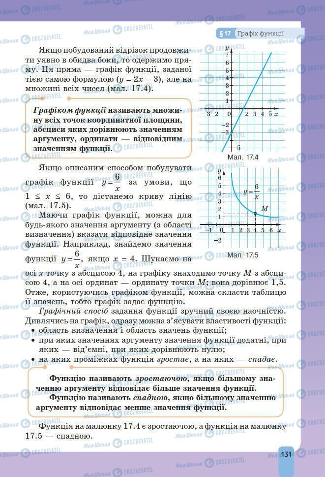 Підручники Алгебра 7 клас сторінка 131