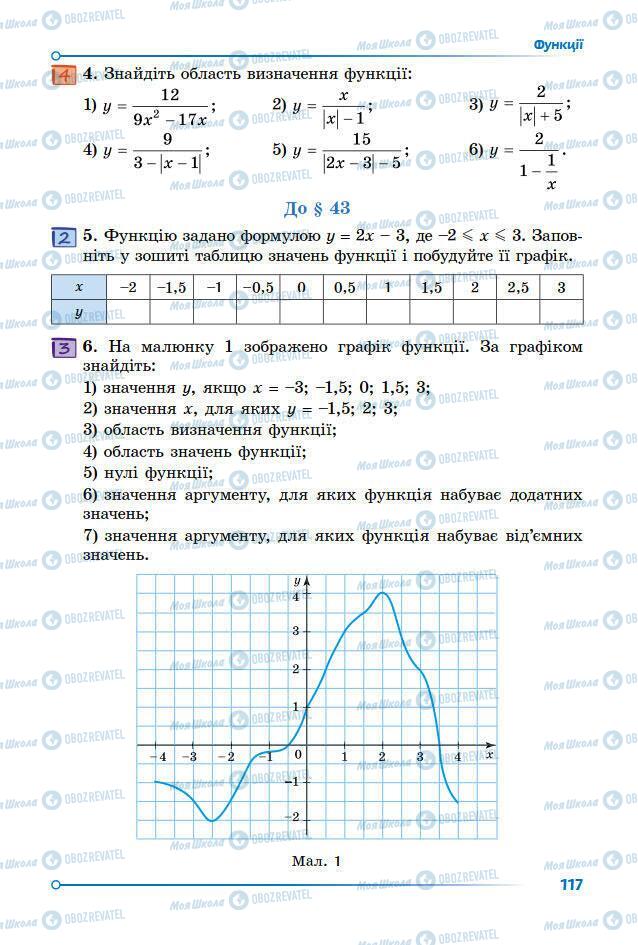 Підручники Математика 7 клас сторінка 117