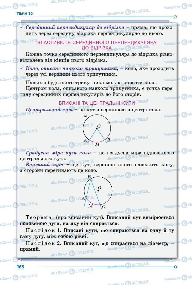 Підручники Математика 7 клас сторінка 168