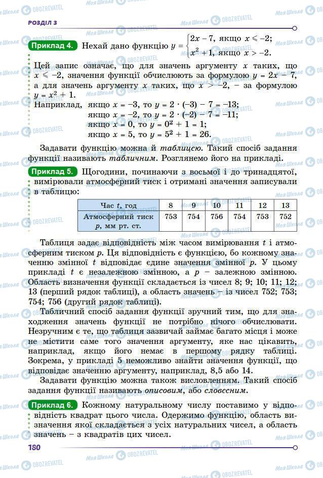 Підручники Алгебра 7 клас сторінка 180