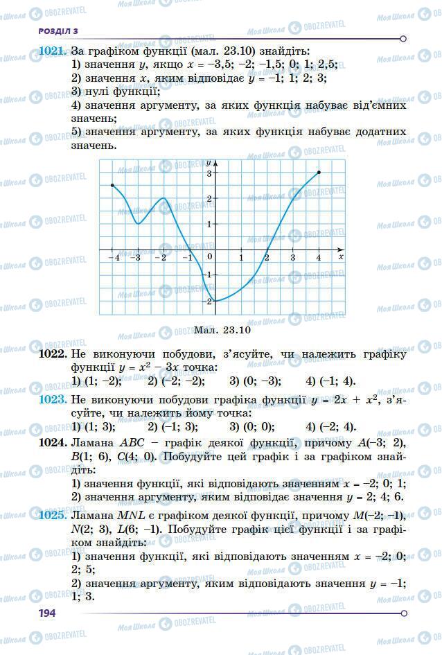 Підручники Алгебра 7 клас сторінка 194