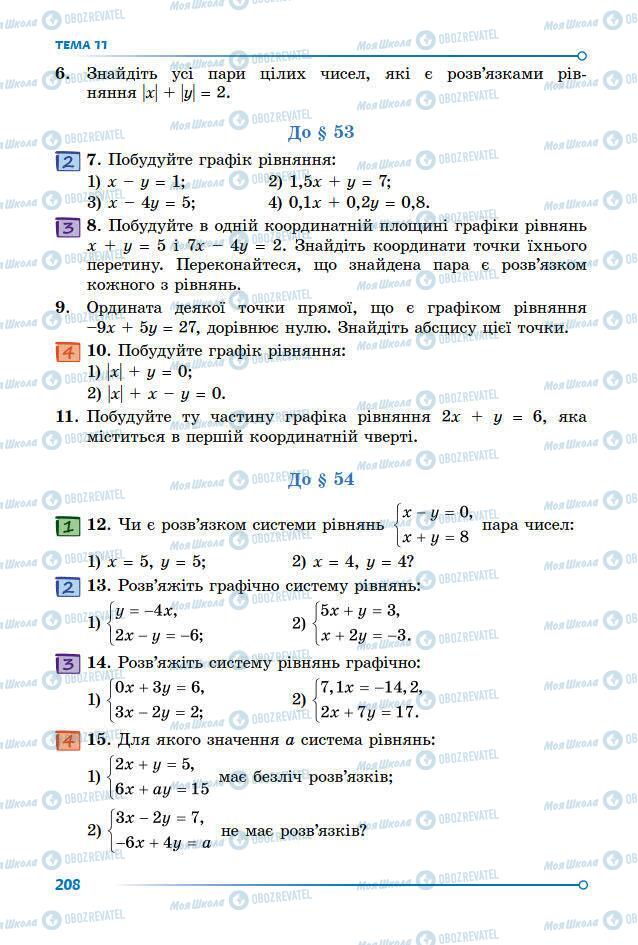 Підручники Математика 7 клас сторінка 201