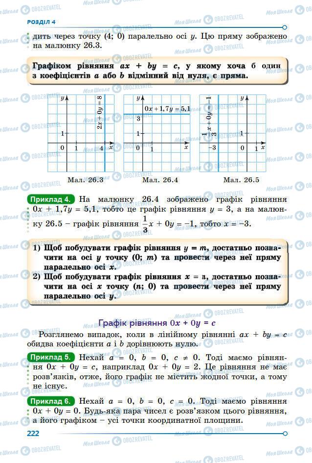 Підручники Алгебра 7 клас сторінка 222