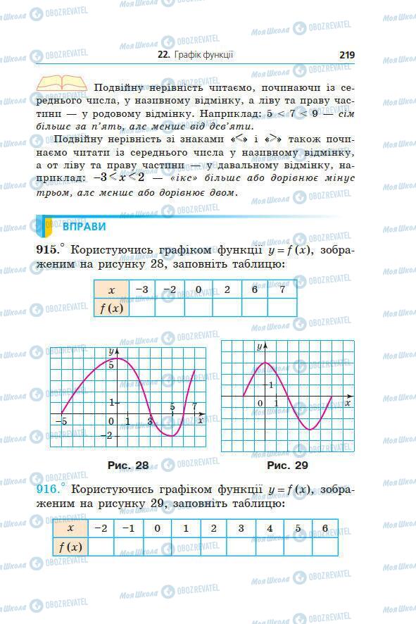 Учебники Алгебра 7 класс страница 219