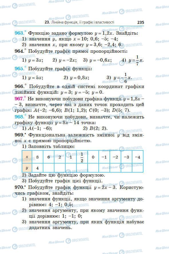 Учебники Алгебра 7 класс страница 235