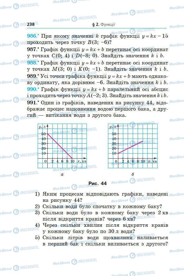 Учебники Алгебра 7 класс страница 238