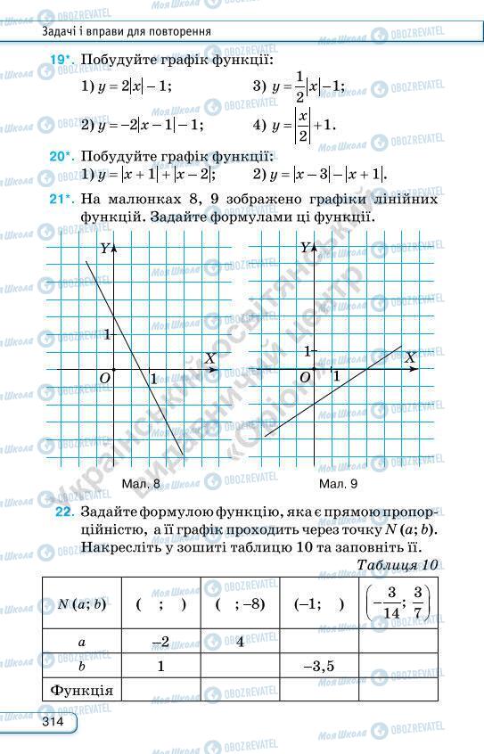 Учебники Алгебра 7 класс страница 314