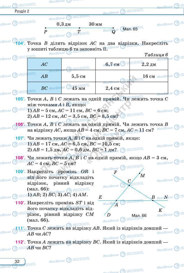 Підручники Геометрія 7 клас сторінка 32