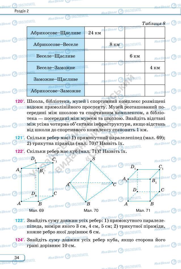 Підручники Геометрія 7 клас сторінка 34