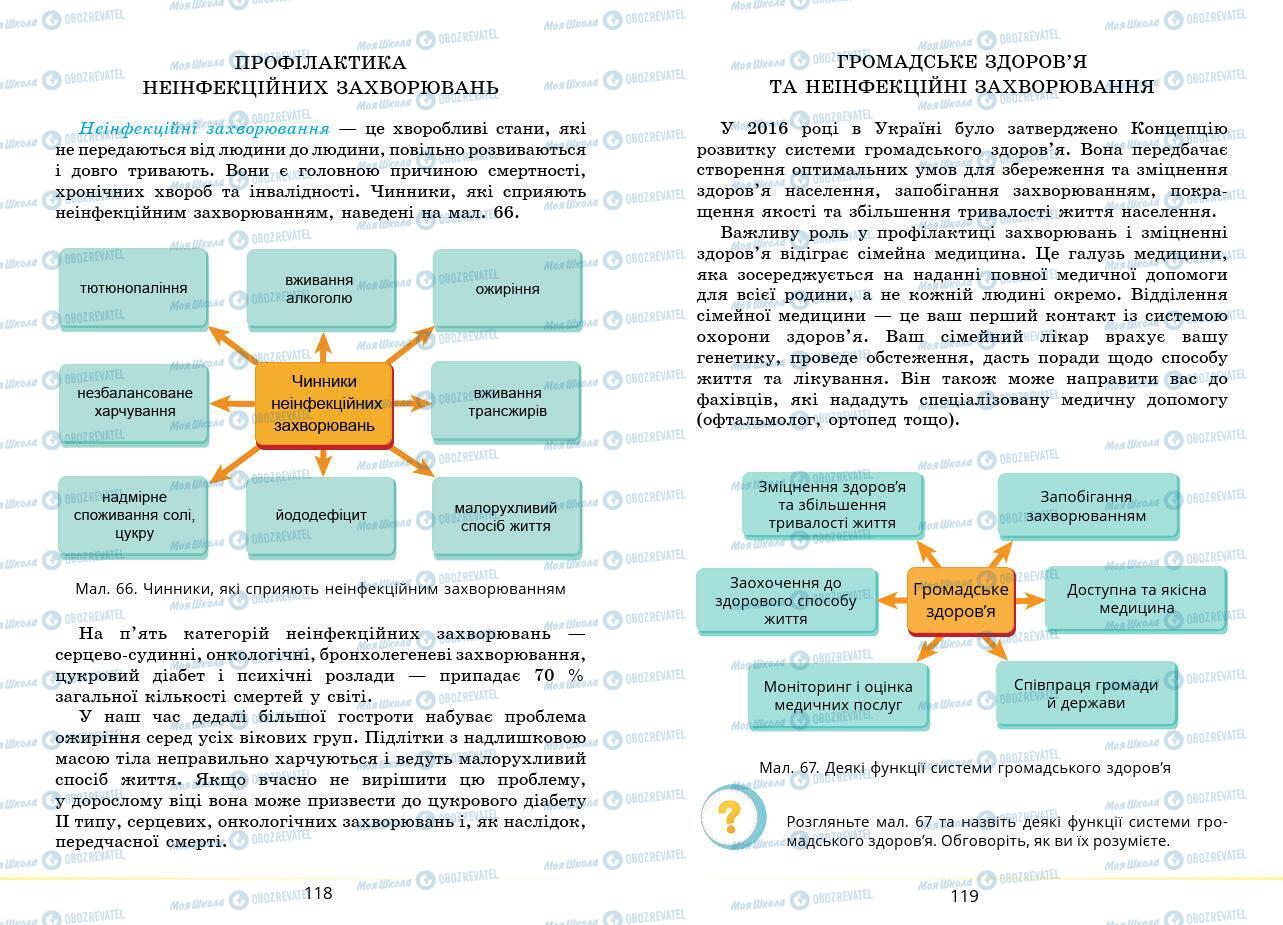 Підручники Основи здоров'я 7 клас сторінка 118-119
