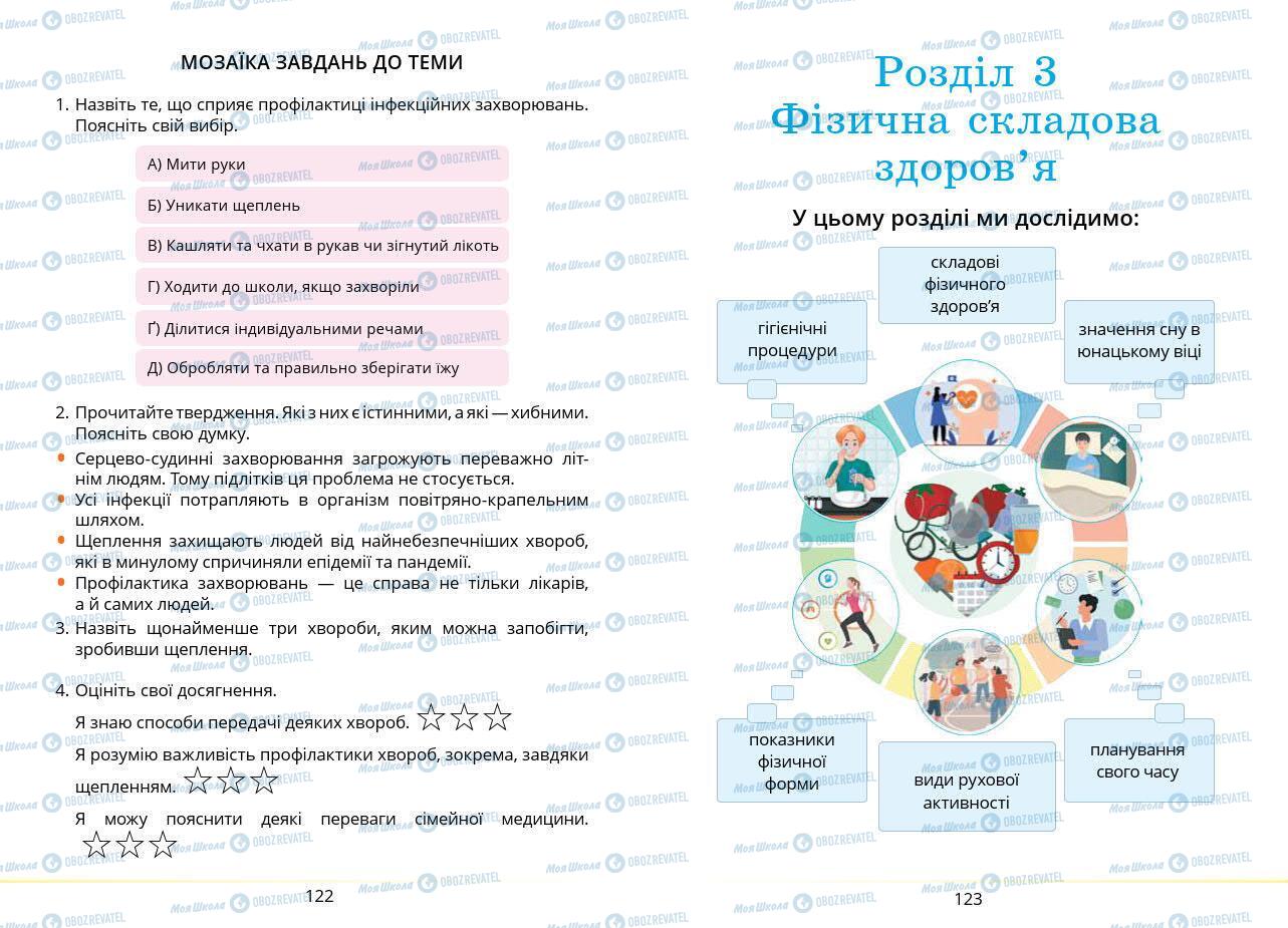 Учебники Основы здоровья 7 класс страница 122-123