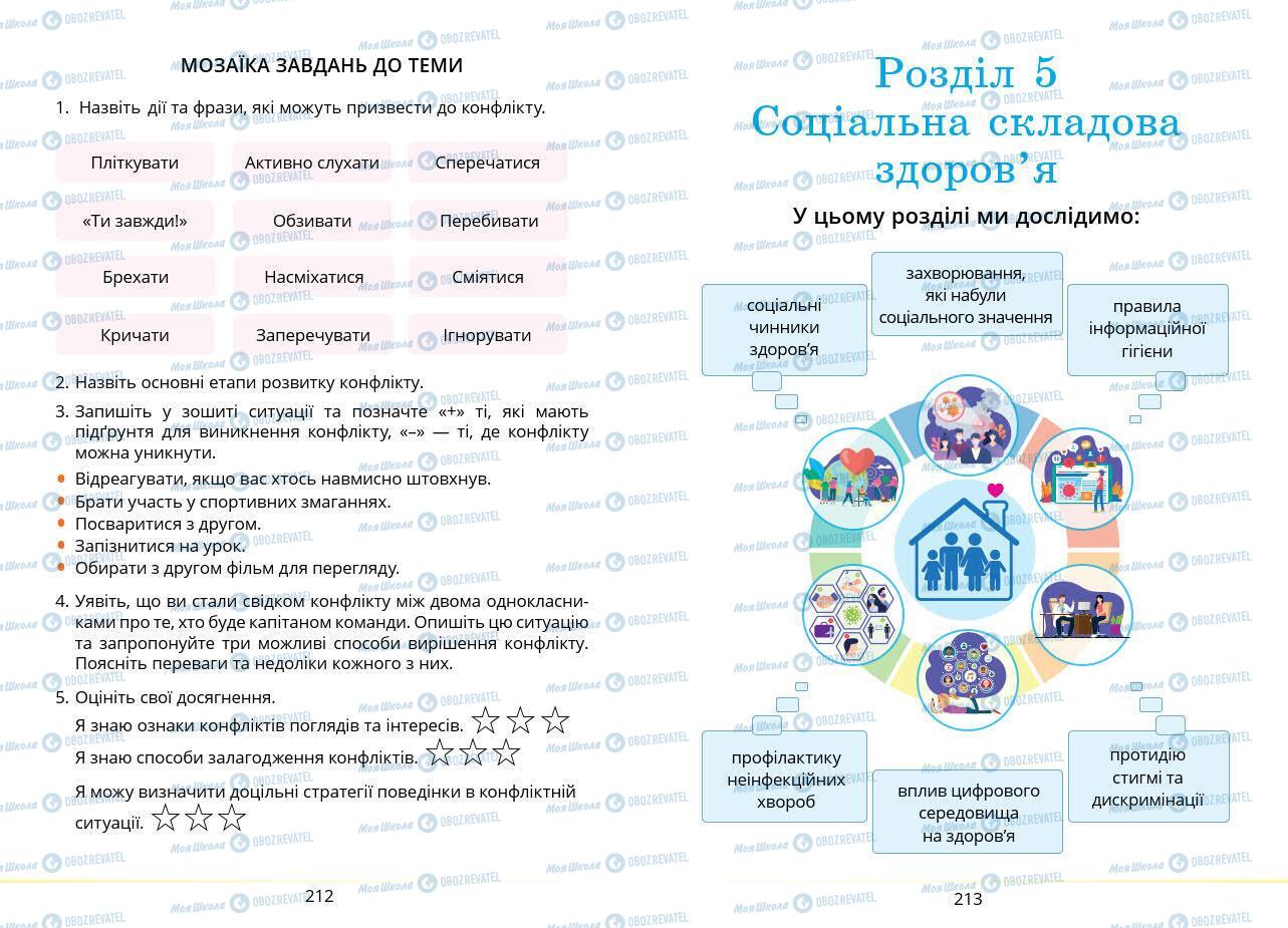 Учебники Основы здоровья 7 класс страница 212-213