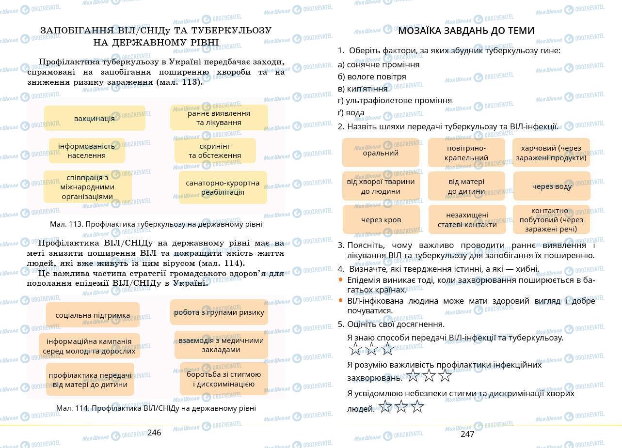 Учебники Основы здоровья 7 класс страница 246-247