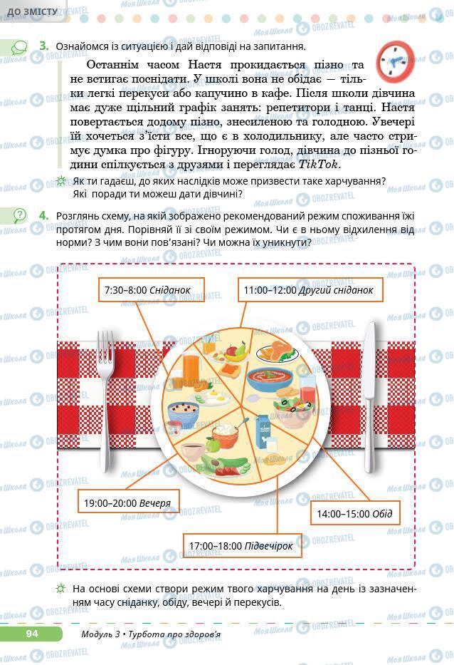 Учебники Основы здоровья 7 класс страница 94