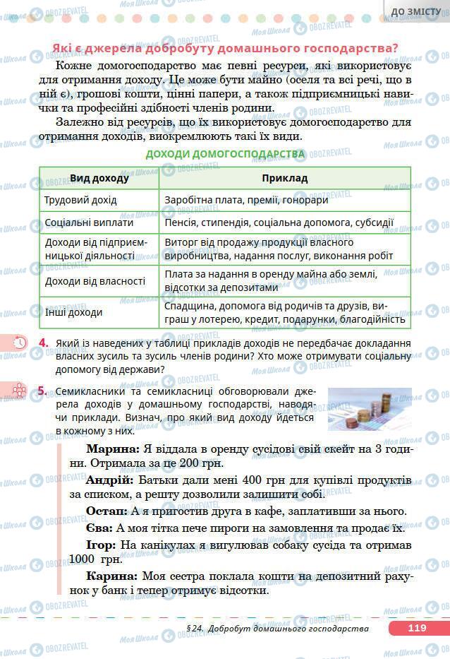 Учебники Основы здоровья 7 класс страница 119