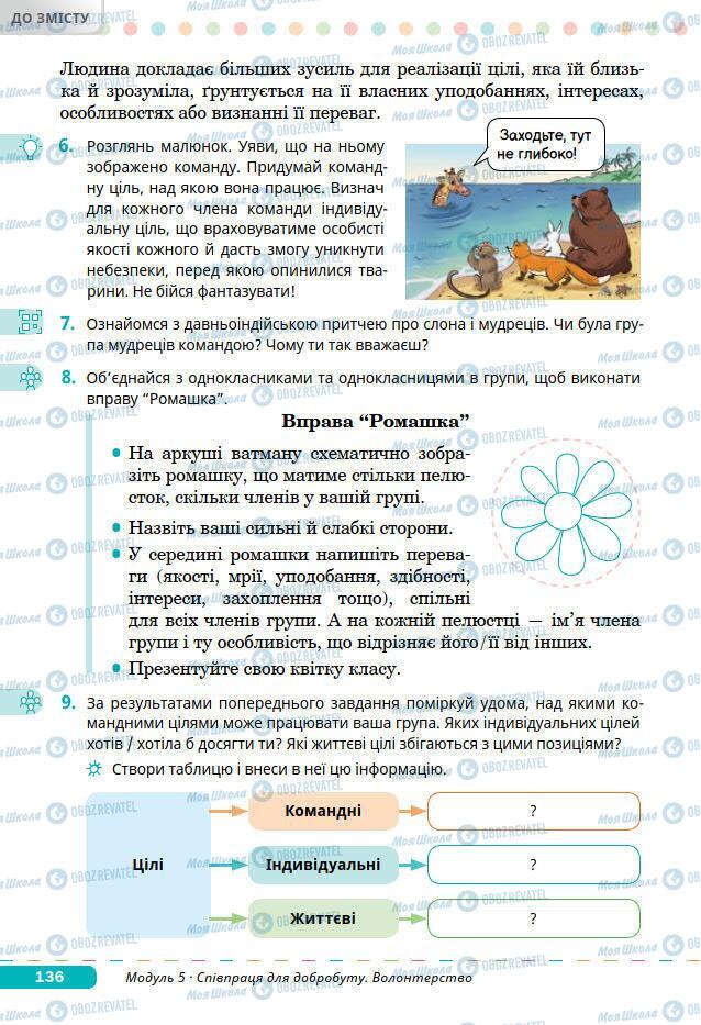 Підручники Основи здоров'я 7 клас сторінка 136