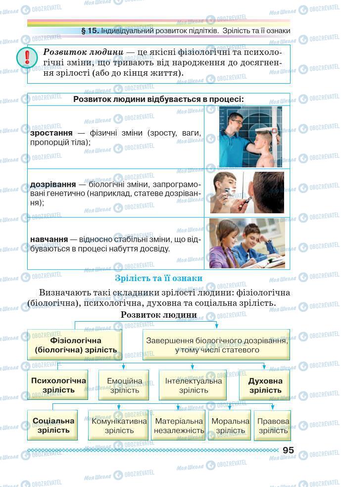 Учебники Основы здоровья 7 класс страница 95